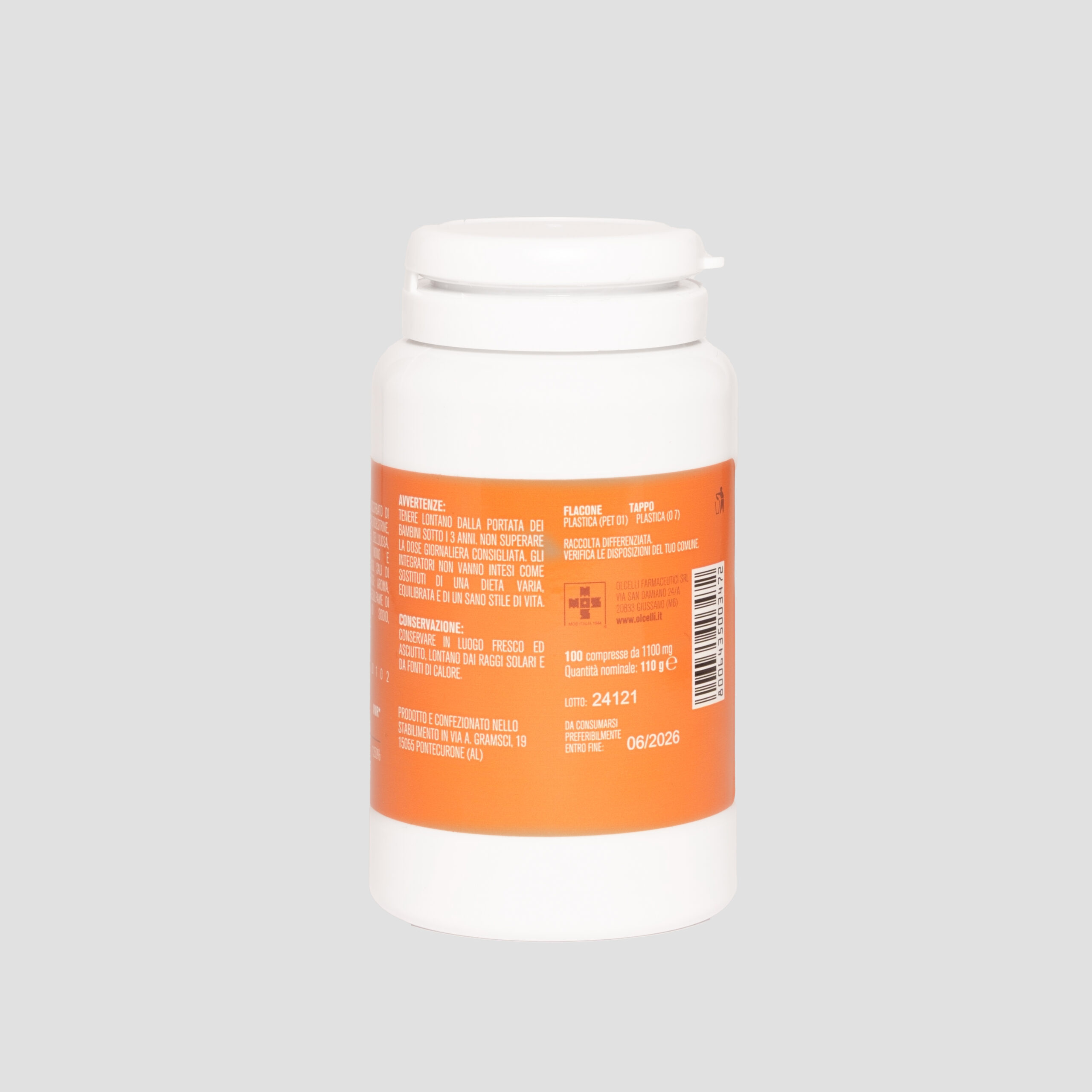 Vitamin C 500 mg orange flavor - Jar 100 tablets