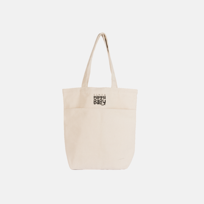 Tote Bag Linea MammaBaby® in canvas con manici e tasche