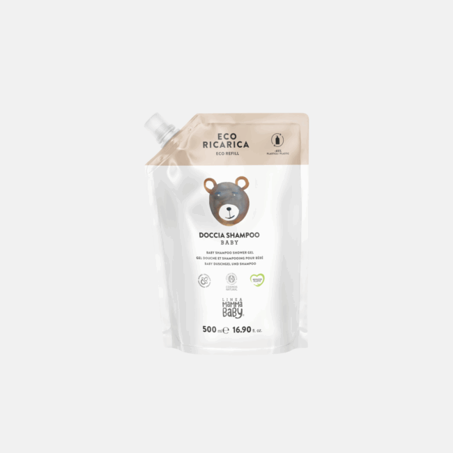 Eco Ricarica Doccia Shampoo Baby Cosmos Natural 500 ml